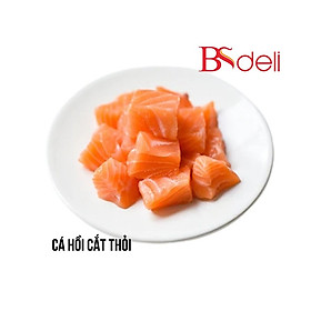 HCM - Cá hồi nhập khẩu cắt thỏi 1 kg/ Salmon Cut Cubes