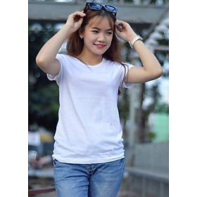 Siêu giảm giá. Áo thun nữ thoát nhiệt Nhật Bản Goking, form ôm eo, chất liệu tự nhiên 100% cotton thấm hút mồ hôi tốt. Áo phông trơn nữ hàng hiệu cao cấp