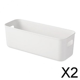 2xHome Storage Box Underwear Basket Miscellaneous Home Organizer 28x10x9.5cm