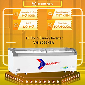TỦ ĐÔNG TRƯNG BÀY KEM INVERTER SANAKY 750 LÍT VH-1099K3A ĐỒNG (R290) (HÀNG CHÍNH HÃNG) (CHỈ GIAO HCM)