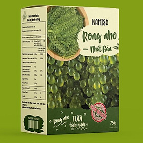Rong nho tách nước Organic, rong nho tách nước cao cấp hộp 3 gói