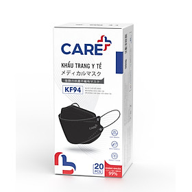 1 hộp khẩu trang KF94 CARE+ màu đen