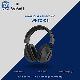Mua Tai nghe không dây hàng chính hãng WiWU Solar Wi-TD-06: Sạc năng lượng mặt trời  chống ồn chủ động (ANC)  âm thanh chất lượng cao