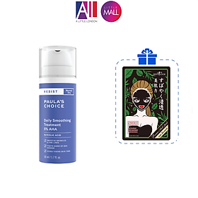Kem làm mềm da tẩy da chết 5% AHA Paula's Choice resist daily smoothing treatment TẶNG mặt nạ Sexylook