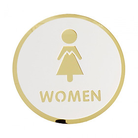 Toilet Sign Bathroom Signage Acrylic Bathroom Sign for Store Office Business