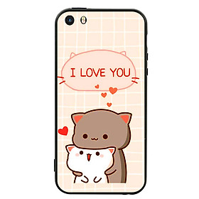 Ốp lưng viền TPU cho điện thoại Iphone 5 - I Love U