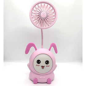 Mua Quạt mini tích điện cầm tay  quạt để bàn kèm đèn đổi màu  quạt kèm đèn ngủ