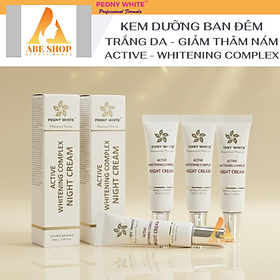 Kem PEONY WHITE NIGHT CREAM - Trắng Da - Làm Đều Màu - Giảm Tàn Nhang - Xóa Thâm Nám Ban Đêm 30ml