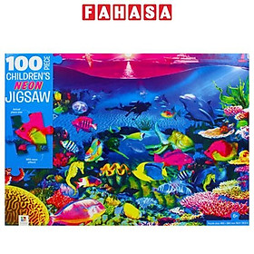 Ảnh bìa 100-Piece Children's Neon Jigsaw: Neon Reef