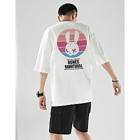 Áo Thun nam nữ 100% cotton in hình Thỏ Chột Mắt TKRH-34 Áo Phông Unisex Dáng Rộng tay lỡ