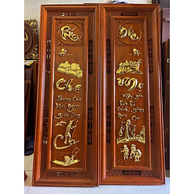 Mua Câu Đối Cha Mẹ Gỗ Hương Đỏ Nam Phi Treo Tường