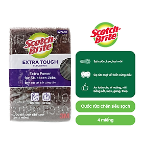 Cước Rửa Chén Siêu Mạnh Scotch Brite - Cọ rửa mọi vết bẩn cứng đầu