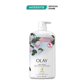 Sữa Tắm Olay Fresh Outlast Hương Dâu Và Bạc Hà 887ml