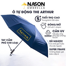 Mua Ô dù tự đông thông minh Nason Umbrella The Arthur tự động đóng mở 2 chiều  tay cầm phủ kim loại cao cấp màu Bronzo  dù tự động gấp ngược  chống gió bão cấp 6