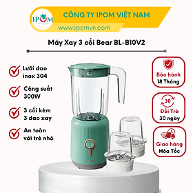 Mua Máy Xay ăn Dặm Đa năng 3 Cối BEAR Xay Thịt  Xay Đồ Khô  Xay Đồ Ăn Dặm Công Suất Lớn BL-B10V2 - Hàng chính hãng Bảo hành 18 Tháng
