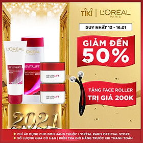 Bộ 3 bước dưỡng da chống lão hóa Revitalift ban ngày (Sữa rửa mặt 100ml, Nước hoa hồng 200ml,Kem dưỡng ban ngày 20ml x2)
