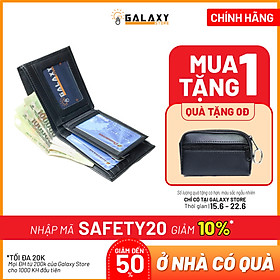 Ví Nam Bóp Nam Da Bò Thật Cao Cấp Galaxy Store GVN13 - Hàng Chính Hãng