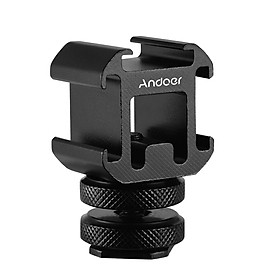 Bộ Chuyển Đổi Andoer 3 Bộ Điều Hợp Cho Máy Ảnh Canon DSLR Sony DSLR Cho Màn Hình LED Video Light Micro - Đen