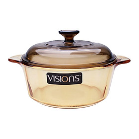 Nồi thủy tinh Visions VS-12 1.25L , Kích thước 18cmx7cm Hàng chính hãng