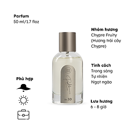Nước hoa nữ tính trong sáng, ngọt ngào, trẻ trung No.10 (Peony Cedar) Morra - dạng xịt