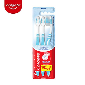Bộ 3 Bàn chải đánh răng Colgate SlimSoft Deep Clean sạch sâu hiệu quả ( ( màu ngẫu nhiên )