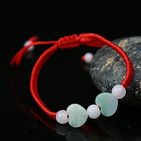 Vòng tay chỉ đỏ dây rút trái tim - CD25