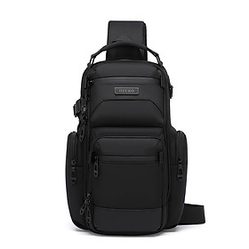 Túi đeo chéo thời trang OZUKO Nhiều túi Dung tích lớn Túi đeo vai nam chống nước ngoài trời đa chức năng