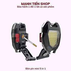 Mua Đèn LED mini móc khóa 5 in 1 TiMa.lala - đèn pin COB - đèn pin dã ngoại - sạc USB tiện dụng kèm dây sạc - Hàng chính hãng