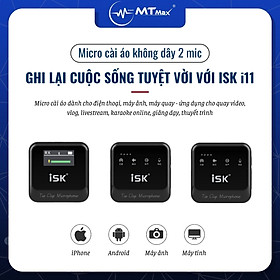 Mua Micro Cài Áo ISK iM11 (Loại 2 Mic 1 Đầu Thu) - Micro Dành Cho Điện Thoại  Máy Ảnh  Máy Quay Hàng Chính Hãng