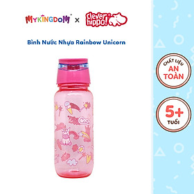 Bình Nước Nhựa Rainbow Unicorn CLEVER HIPPO WB01 PINK