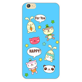 Ốp lưng dẻo cho điện thoại Oppo A71_0514 HAPPY02 - Hàng Chính Hãng