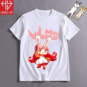 Áo thun mini world nhân vật bunny beauty F003