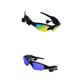 Hình ảnh 2X Sports Bluetooth Sunglasses Headset Headphone for Men Earpiece