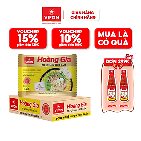 Thùng 18 gói mì quảng thịt bằm hoàng gia vifon 130gr/gói