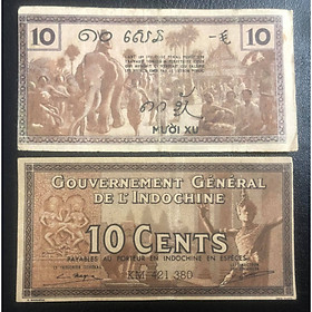 Mua Tiền Việt Nam đông dương 10 cent Indochine sưu tầm