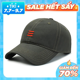Nón kết/ mũ lưỡi trai kaki 100% cotton Unisex Nomac thêu nổi hot trend NON0609