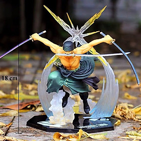 Mô Hình One Piece Zoro Tam Kiếm. Đồ Chơi Mô Hình. Sản phẩm đồ chơi cao cấp bày Taplo ô tô, tủ sách