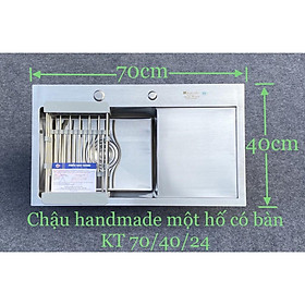 Chậu rửa bát 1 hố đúc H7040B Kagol công nghệ Hàn Quốc