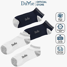Vớ Ngắn Davie DS01 Chất Liệu Sợi 100% Cotton, Co Giãn, Thấm Hút Và Khử Mùi Tốt