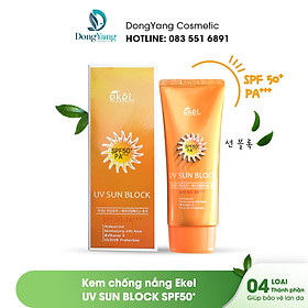 Kem Chống Nắng UV SunBlock Ekel Khả Năng Chống Nắng Cao SPF 50+