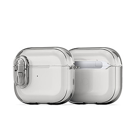 Ốp Case Bao Trong Suốt Dành Cho Airpods Pro 3 / Airpods Pro 2, Khoá An Toàn, Chống Sốc, Dux Ducis PECL Series_Hàng Chính Hãng