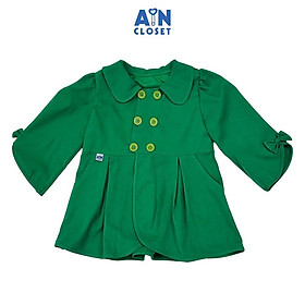 Áo Khoác thời trang bé gái họa tiết Mangto Xanh Lá Kaki lụa - AICDBGGILAES - AIN Closet