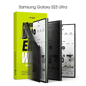 Dán màn hình chống nhìn trộm dành cho Samsung Galaxy S23 Ultra Ringke Privacy Dual Easy Film Wing - Hàng Chính Hãng