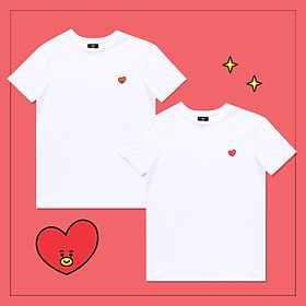 Set 2 áo thun BT21 x HUNT 2Pack Set White Tata HIXH8A801T