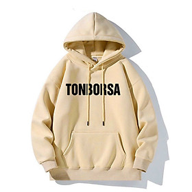 Áo khoác hoodie có mũ unisex nỉ bông dày dặn dáng oversize mặc đôi nam nữ form rộng kiểu dáng hàn quốc In Chữ TONBORSA Nổi Siêu Đẹp có Nón Trùm Đầu To Dây Kéo Tiện Chất Vải Dày Dặn Hàng Hot Trend cá tính chống nắng, Áo sweater chui đầu unisex ulzzang