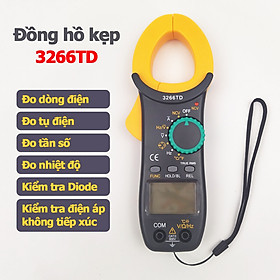 Ampe kìm Đồng hồ kẹp dòng vạn năng 3266TD đo tụ, tần số, nhiệt độ, điện trở, điện áp