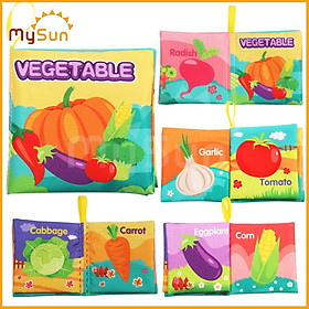Sách vải song ngữ, đồ chơi giáo dục sớm cho bé sơ sinh, trẻ em mầm non 1 2 3 4 5 tuổi MySun