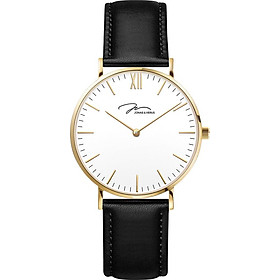 Đồng hồ đeo tay Nữ hiệu JONAS & VERUS X01647-Q3.GGWLB, Máy Pin (Quartz), Kính sappire chống trầy xước, Dây Da Italy