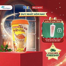 Trà Sữa Trân Châu Hoàng Kim Hillway dạng Ly - Chuẩn vị Đài Loan size L (Ly 1 gói trà sữa, 1 gói trân châu)