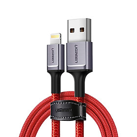 Mua Dây sạc và truyền dữ liệu đầu cắm Lightning  vỏ bện nylon  cho iPhone XS  XS max  XR  X  8  8 Plus  7  7 Plus  6  6 Plus  iPad  iPod được chứng nhận MFi của Apple dài 1m UGREEN US293 60185 - Hàng chính hãng